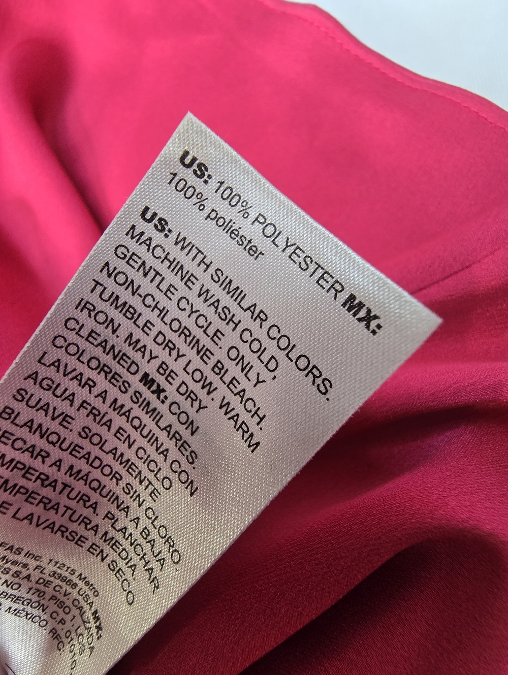 White House Black Market Hollywood Pink Long Sleeve V-Neck Empire Waist Blouse - Picture 4 of 5